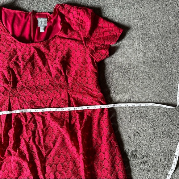 Rabbit Rabbit Rabbit‎ Dress Size 18 Red Short Sleeves Fit And Flair Women Dress - Picture 8 of 11
